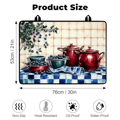 Image of Stove Top Cover for Glass Electric Stove (Bilberry, 30 inch x 21 inch)