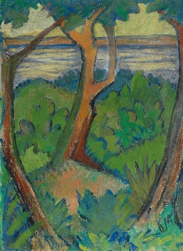 Tableau paysage trois arbres pour décoration chambre une ambiance zen et nature