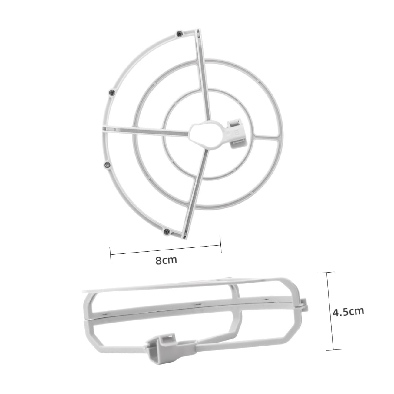BRIGHTFUFU Mini Quadcopter Propeller Guard Ring Landing Gear Leg Height Extender Shock Absorbing Design