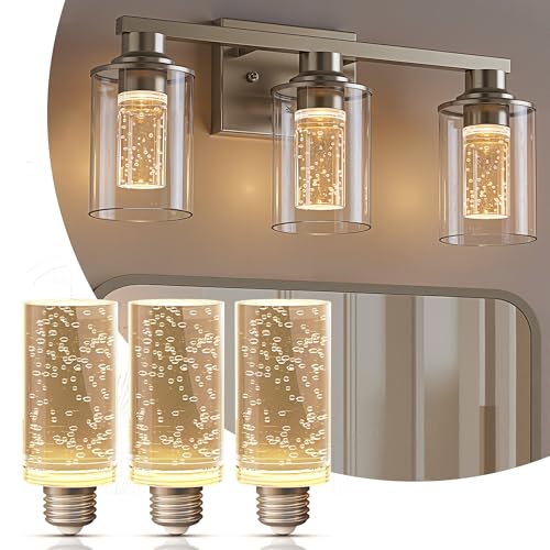 L LOHAS LED Light Bulbs,E26 LED Bulbs Soft White 3000K,40W Equivalent,500 Lumen Dimmable,Energy-Efficient 5 watt LED Bulb Replacement for Lighting Fixtures,Chandeliers,Wall Sconces 3 Pack