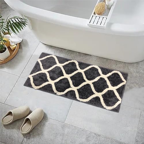 Image of The First Home Decor Modern Anti Slip doormats for Entrance Living Room Bedroom Kitchen Bathroom Doormat 1.5x3 feet (D2D6)