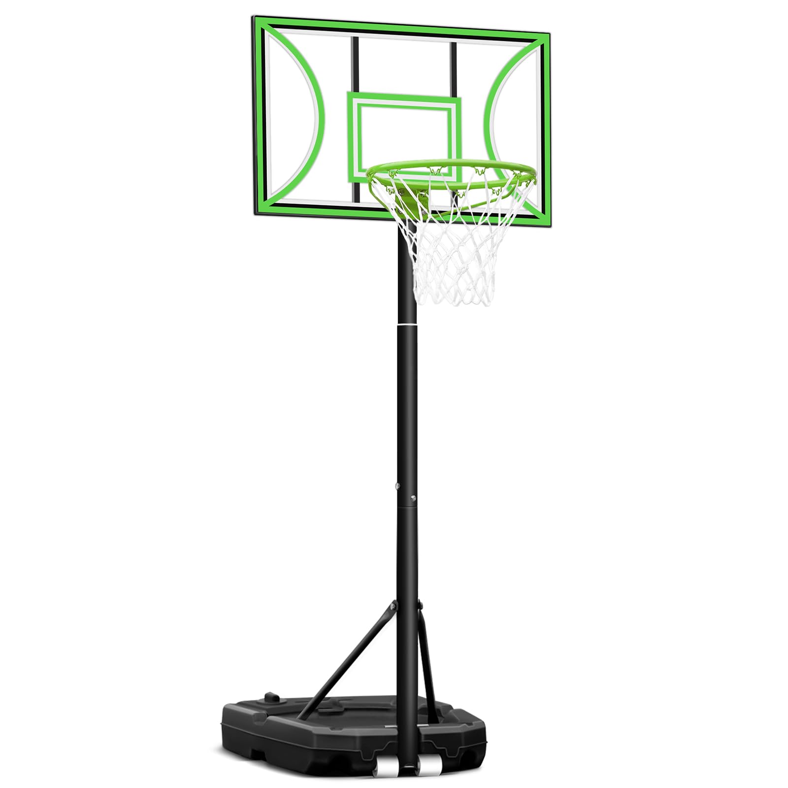 Seray Kids Basketball Hoop Outdoor, 3 FT- 9 FT Adjustable Pool Basketball Goal, 32 in Backboard Indoor Portable Basketball Hoop for Youth/Teenagers/Adults in Backyard/Driveway