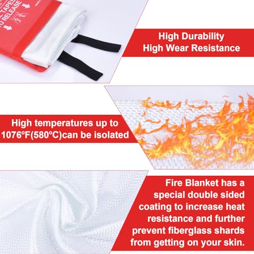 iGreely-Emergency-Fire-Blanket-for-Home-2-Pack-39-x-39-Prepared-Hero-Fire-blanket-Suppression-Fiberglass-Fire-Blanket-for-HomeKitchen-Camping-Car-Office-Grill-Warehouse-Emergency-Survival-Safety