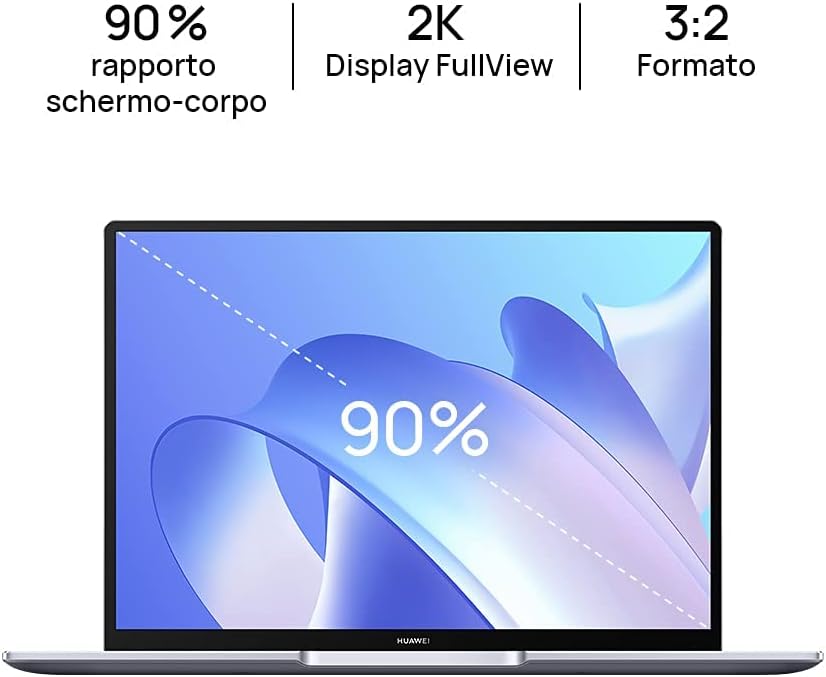HUAWEI MateBook 14 2021 Laptop, Display 2K FullView Ultrabook 14 Pollici Notebook PC, Intel Core i5-1135G7, 16 GB RAM, 512 GB SSD, Sblocco con impronta digitale, Win 11, Layout Italiano, Space Gray HUAWEI MateBook 14 2021 Laptop, Display 2K FullView Ultrabook 14 Pollici Notebook PC, Intel Core i5-1135G7, 16 GB RAM, 512 GB SSD, Sblocco con impronta digitale, Win 11, Layout Italiano, Space Gray