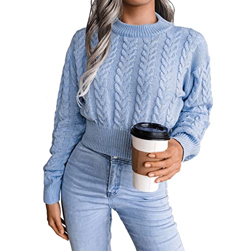 Image of JUNBOON Women's Casual Leopard Print Knitted Pullover Sweaters Long Sleeve Crew Neck Jumper Tops