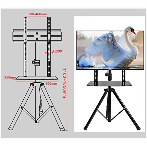 Soporte de piso portátil para TV de 32-55 pulgadas miniatura 6
