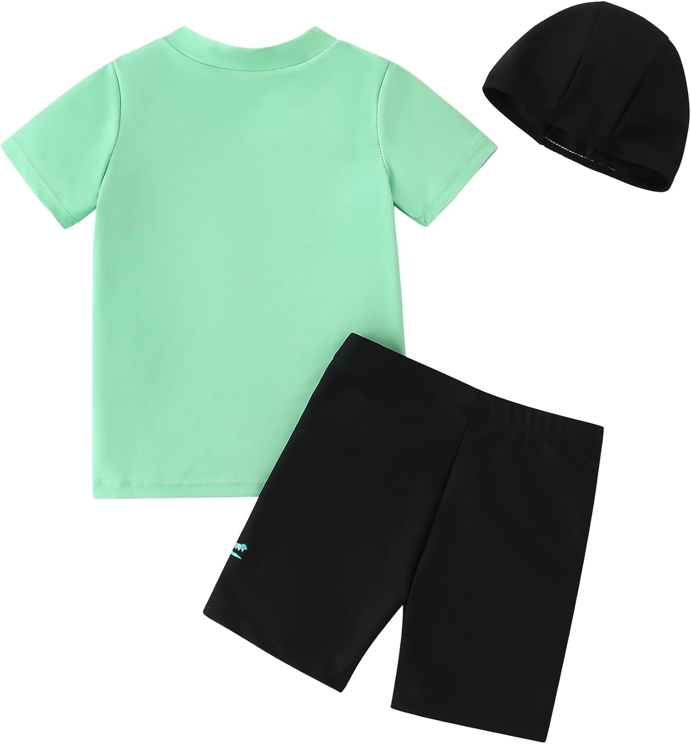 Toddler Boy Swimsuit 3 Piece Boys Swim Set Short Sleeve Boys Swim Shirt Boys Swim Trunks Rash Guard Bathing Suits - Image 3