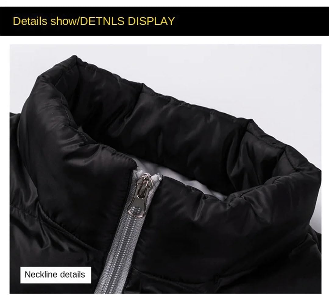 Abbigliamento in cotone da uomo Inverno Tinta unita Semplice Business Ufficio Stand Collare Cappotto Uomo Addensato Giacca Calda