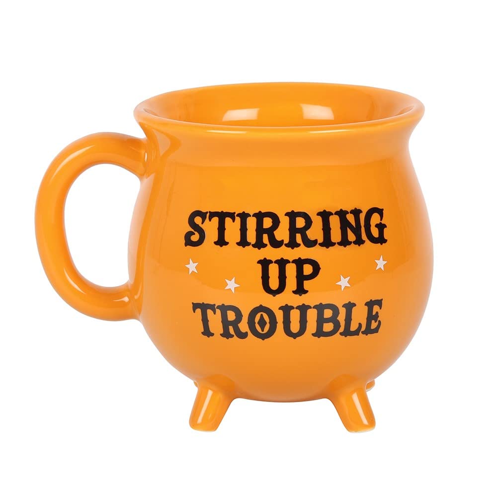 Pacific Giftware Something Different UK Cauldron Mug Stirring Up Trouble Coffee Cup Halloween