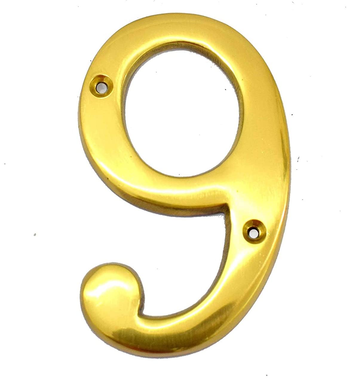 4" House Door Numbers Brass Yellow (Number 3) — Amazon image 12