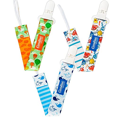 Prendedor Chupetas 3 Peças Balão Monstro Baleia Comta Kids