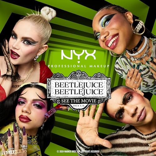 Delineador de ojos líquido negro y verde dual NYX miniatura 6