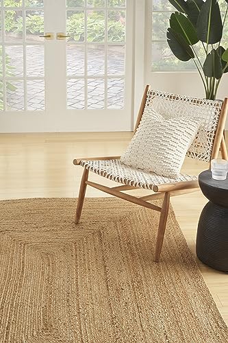 Tapete rectangular de yute natural 5' x 7' Nourison miniatura 4