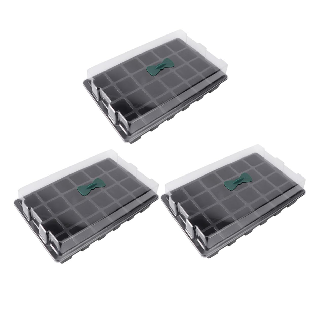Abaodam 3juegos Bandejas para Plántulas de Huecos Rejilla Resistente para Germinación de Hortalizas Suministros de Jardinería