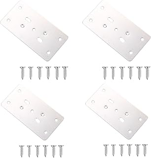 Cabinet Hole Hinge Repair Plate Kit Stainless Steel Plate Repair Bracket | Easy To Install Cabinet Door Hinges Door Hinge(4pc)