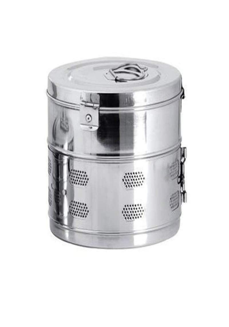 PAERIK INDIA Stainless Steel Dressing Drums - Size 9 x 9 Inch Dressing Drum (B09BZQ1R97) Amazon Price History, Amazon Price Tracker