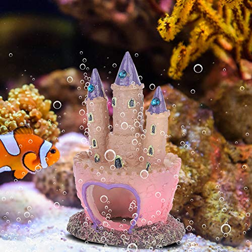 Fish Decorations Large Fish Castle Aquarium Castle Large Aquarium Decor Castle Ornament, Large, Colorful Aquarium Decor, Hideaway for Fish