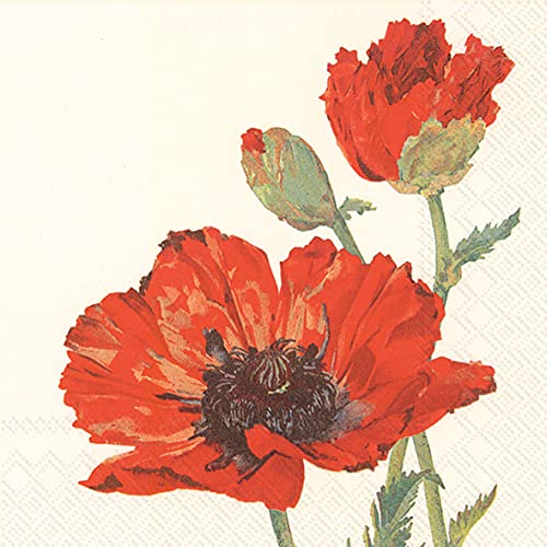Coquelicot serviettes de table pour partager des moments conviviaux