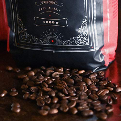 NEU | LIEBSTERN COFFEE | Kaffeebohnen 1kg | SUPER CREMA | Kaffee mit wenig extra Säure| Beste Espressobohnen für Vollautomaten| Mittlere Röstung mit viel Aroma