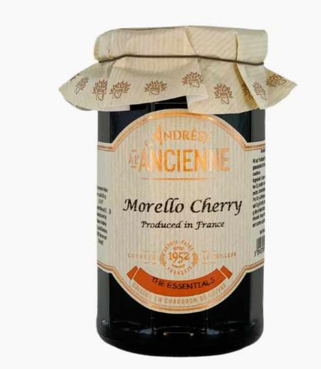 Set of 2 Jars, Les Confitures à la Ancienne, Cerise Griotte Confiture, French Morello Cherry Preserves, 9.5 oz