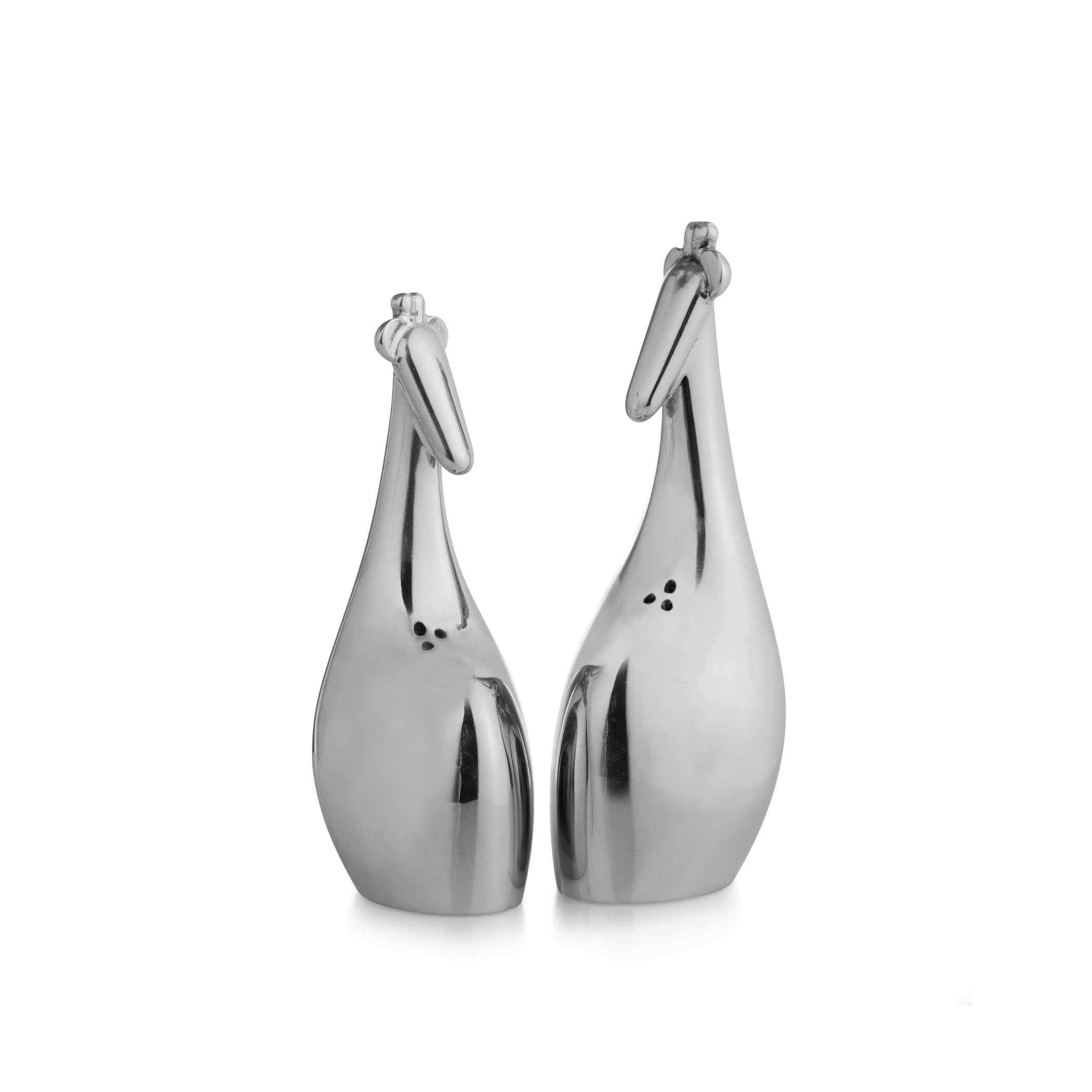 Salière et poivrière girafe Nambe Savana idée cadeau de mariage et de crémaillère unique