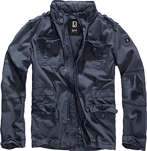Image of Men's Stylish Weatherproof Active Everyday Outdoor Field Jacket with Stand-up Collar & Concealed Hood