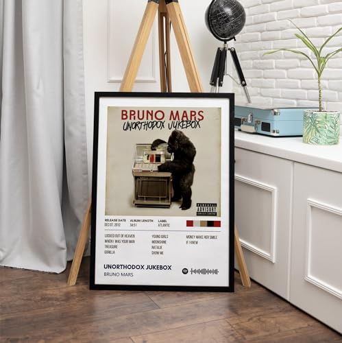 Image of Bruno Mars Music Poster 13x19 Inch Unframed | 300 GSM Matte Board Paper with Peel & Stick Tape Included | Pop Singer Wall Art | Posters for Wall | Home Decor | Wall Decor Items | Room Decoration Items