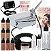 Belloccio Professional Beauty Airbrush Cosmetic Makeup System with 4 Medium Shades of Foundation in 1/4 Ounce Bottles - Kit Includes Blush, Bronzer and Highlighter and 3 Bonus Items and Video Link