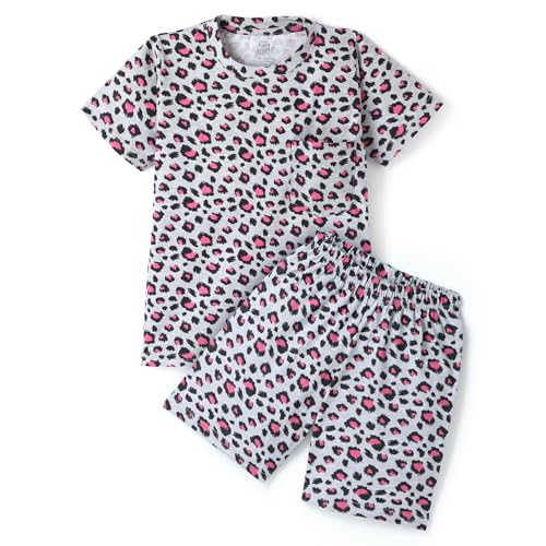 Image of Girls Premium Cotton Printed T-Shirt & Shorts Set | Summer Wear Comfortable Loungewear Clothing Set | Girls Co-Ord Set | Casual Half Sleeve Printed Top & Bottom Set