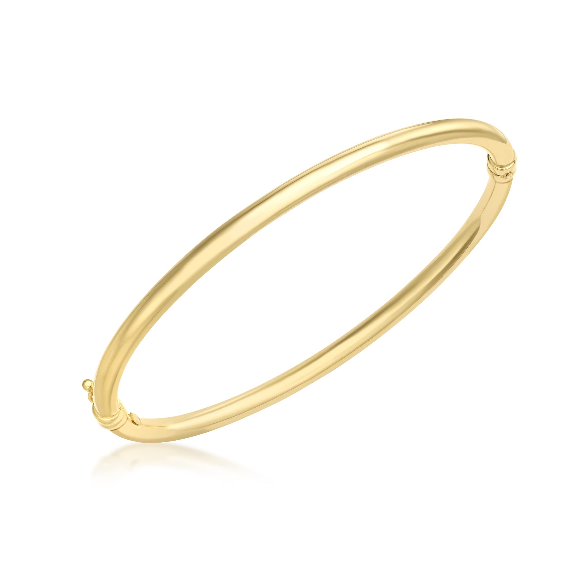 Women's 9 ct Gold Oval Tube Bangle