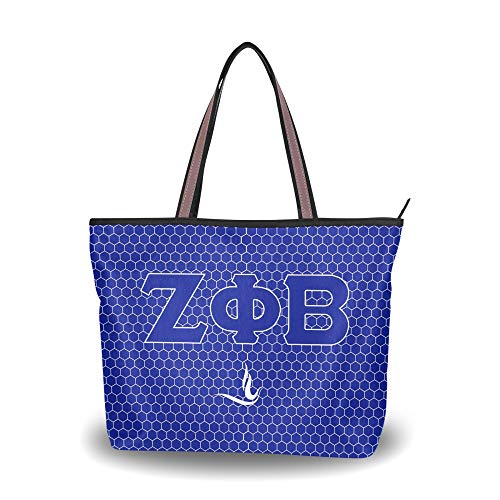 Bolso Tote Honeycomb Zeta Phi Beta Sorority miniatura 1