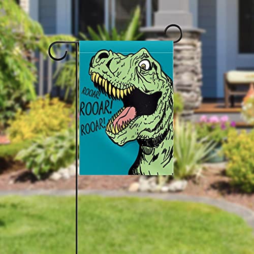 Drapeau de jardin dinosaure résistant double face pour cour et terrasse - 5