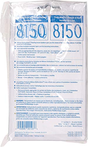 Distinctions 844700 níquel escovado atualizado 12,7 cm flutuante número 0, modelo antigo