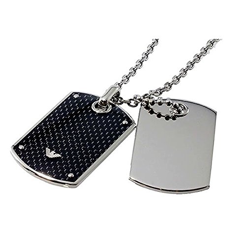 Amazon | Emporio Armani SSメタルプレート ファッションドッグタグ
