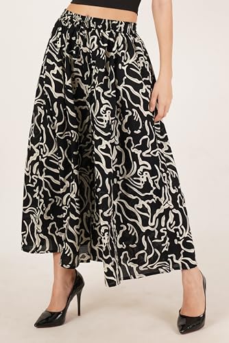 Image of COTLAND Fashions Jaipuri Cotton Printed Flared Palazzo Pants for Women