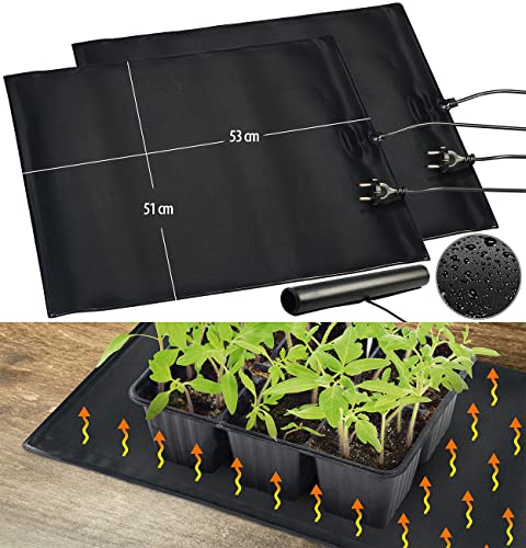 Royal Gardineer Heizmatte Terrarium: 2er-Set Heizmatten für...