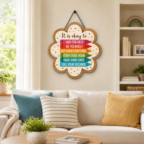 Image of Zesta Wooden Wall Hanging Decorative Items /Hanging Home Wall Decor Items /MDF Decoration Items for Home /Cute Wall Art For Living Room /Home Decor Items Living Room (Floral)