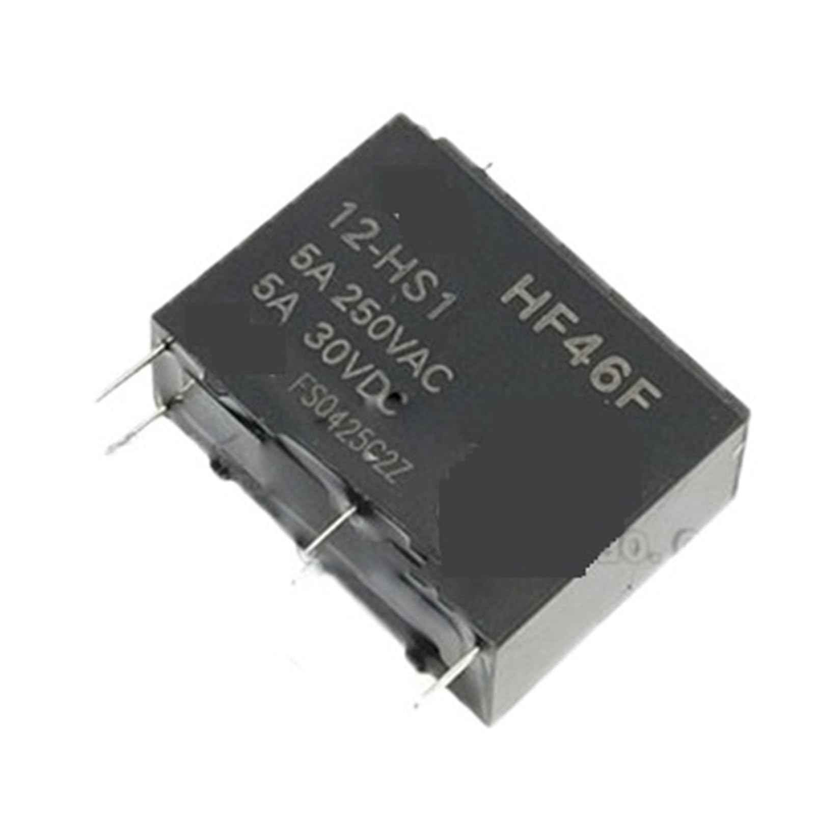 Relais 12V HF46F-012-HS1 DC12V 5A 4PIN pour automatismes de domotique et loisirs électroniques x50