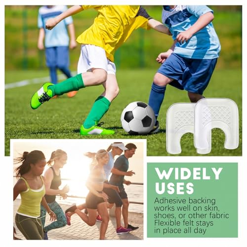 Image of Funtery 20 Pieces Callus Pads for Feet, U-Shaped Gel Self-Adhesive Waterproof Inserts, Suitable for Sneakers, High Heels, Boots, Sandals, and More (Pack of 2)