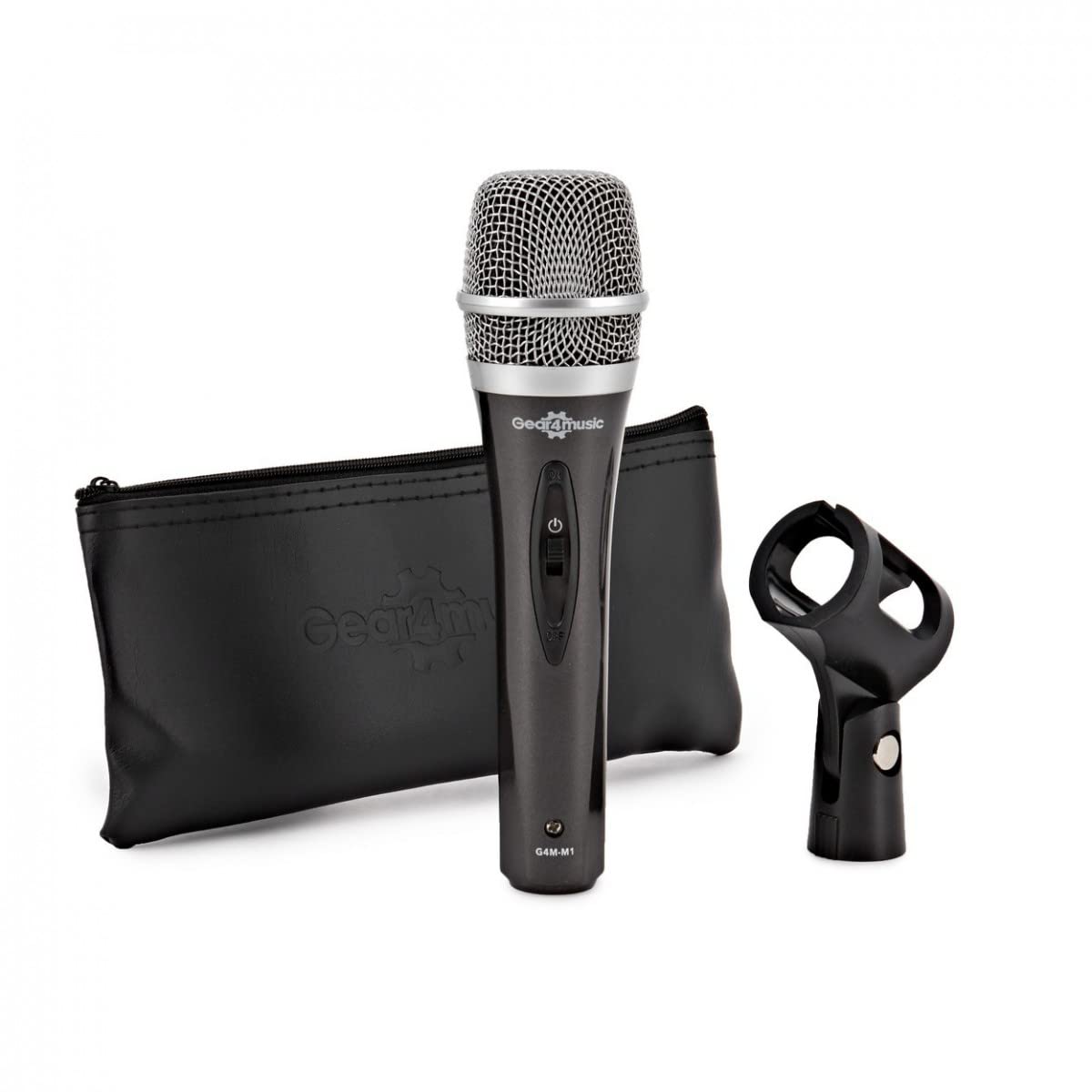 Gear4Music Gesangsmikrofon-Pack mit Boom-Stand und XLR-Kabel