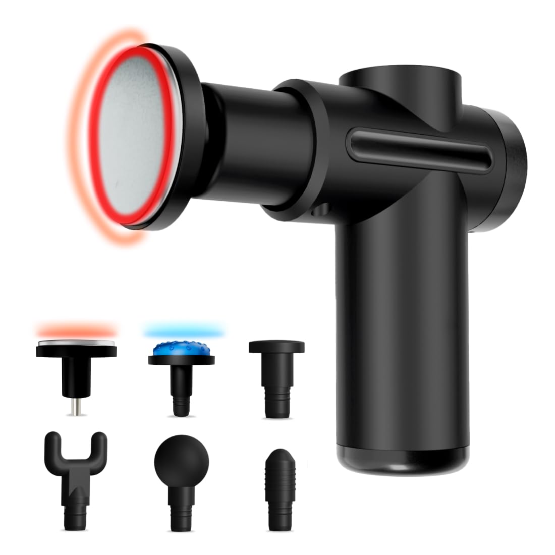 CULT Volt X, Full Body Professional Gun Massager with Hot and Cold Therapy, 3000mAh battery, QuietMotion Tech, 6 Interchangeable heads, 6 Speed levels, Silicone head, Carry Pouch.