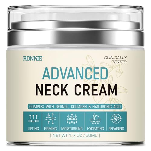 Neck Cream for Tightening Firming: Instant Face Lift Cream - Anti Wrinkle Cream with Retinol Collagen & Hyaluronic Acid - Lifting, Firming & Hydrating for Women- 1.7 FL OZ