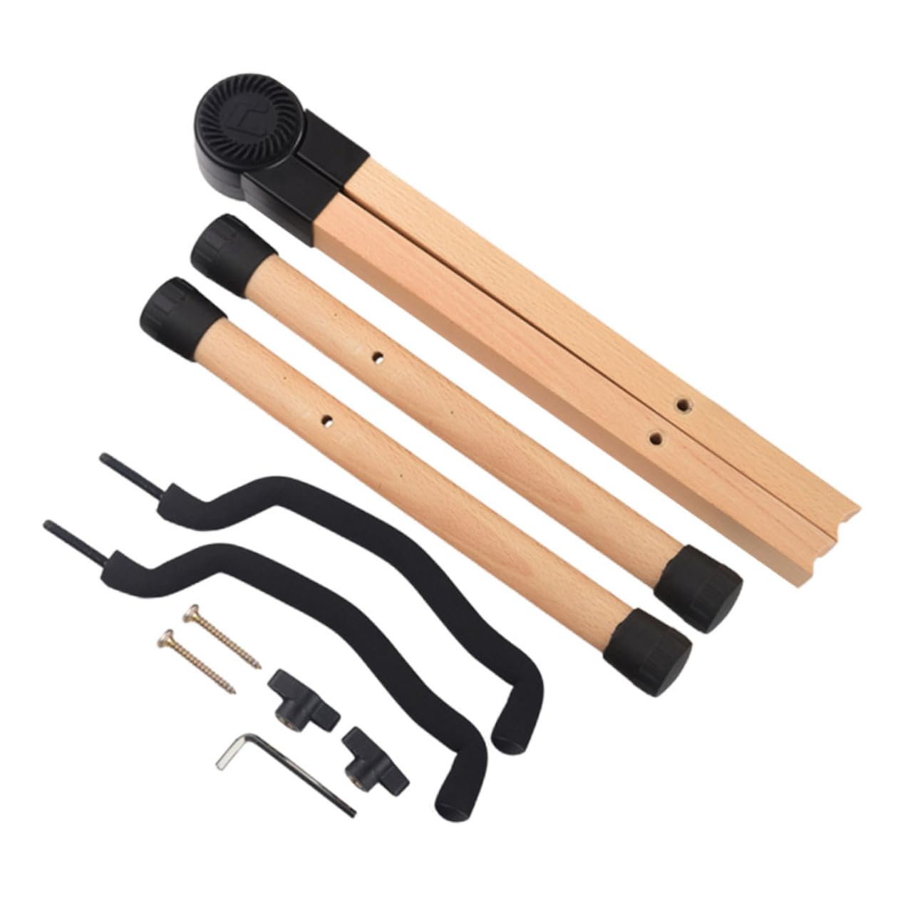 TOYANDONA Soporte Plegable para Guitarra Madera y Hierro Estructura Resistente, Adecuado para Músicos que Buscan Durabilidad y Versatilidad