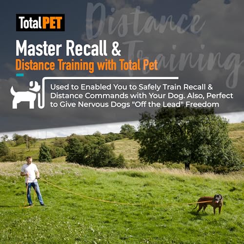 Laisse extra longue pour chien 10m imperméable et résistante Total Pet