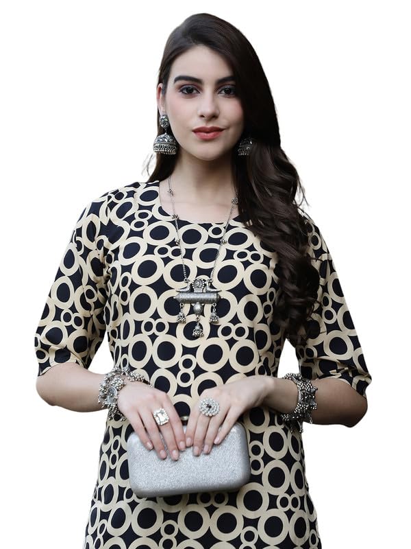 Image of 7Threads Kurti||Kurta for Women||Kurti for Women||Crepe Kurta||Kurti||Kurti Crepe for Women||Crepe Kurtis for Women||Kurtis for Women Kurtis for Women (Pack of 2)