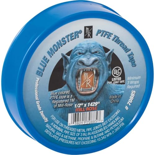 Image of LS Larsen Strings Mill Rose Blue Monster Blue 1429 in. L x 1 /2 in. W Thread Seal Tape