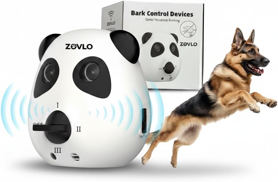 Anti Barking Device for Dogs, Ultrasonic Dog Bark Deterrent Devices, Cute Panda Style Dog Barking Deterrent Devices,3 Modes Bark Box, Dog Barking Stopper Long Range for Indoor & Outdoor Use