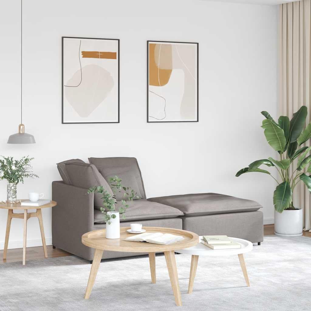 Sofá modular con reposapiés y cojín de tela topo, 200 x 100 x 64 cm, marco de metal, elemento de montaje para salón, sofá esquinero versátil con esquina tapizada y otomana
