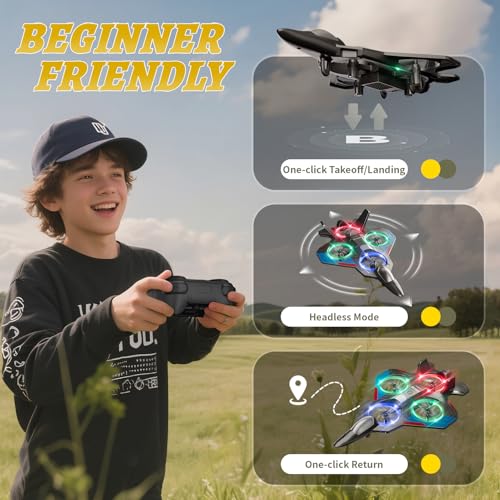 4DRC RC Planes Remote Control Airplanes for Kids, Foam Remote Control Planes for Kids Adults Beginners, Remote Control Helicopter Fighter Jet Drones for Kids Adults, 360° Flip Easy to Fly - Image 6