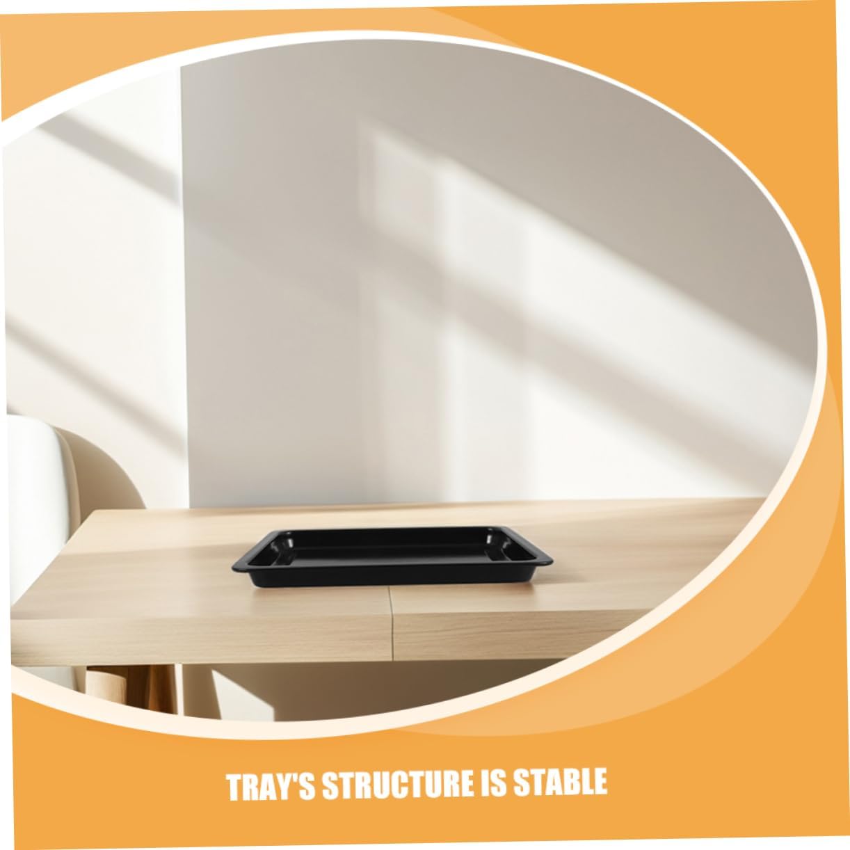 2Pcs Commercial Enamel Baking Tray Set Heat Resistant Baking Pan for Scale Baking Bakeries Restaurants Black Glossy Finish